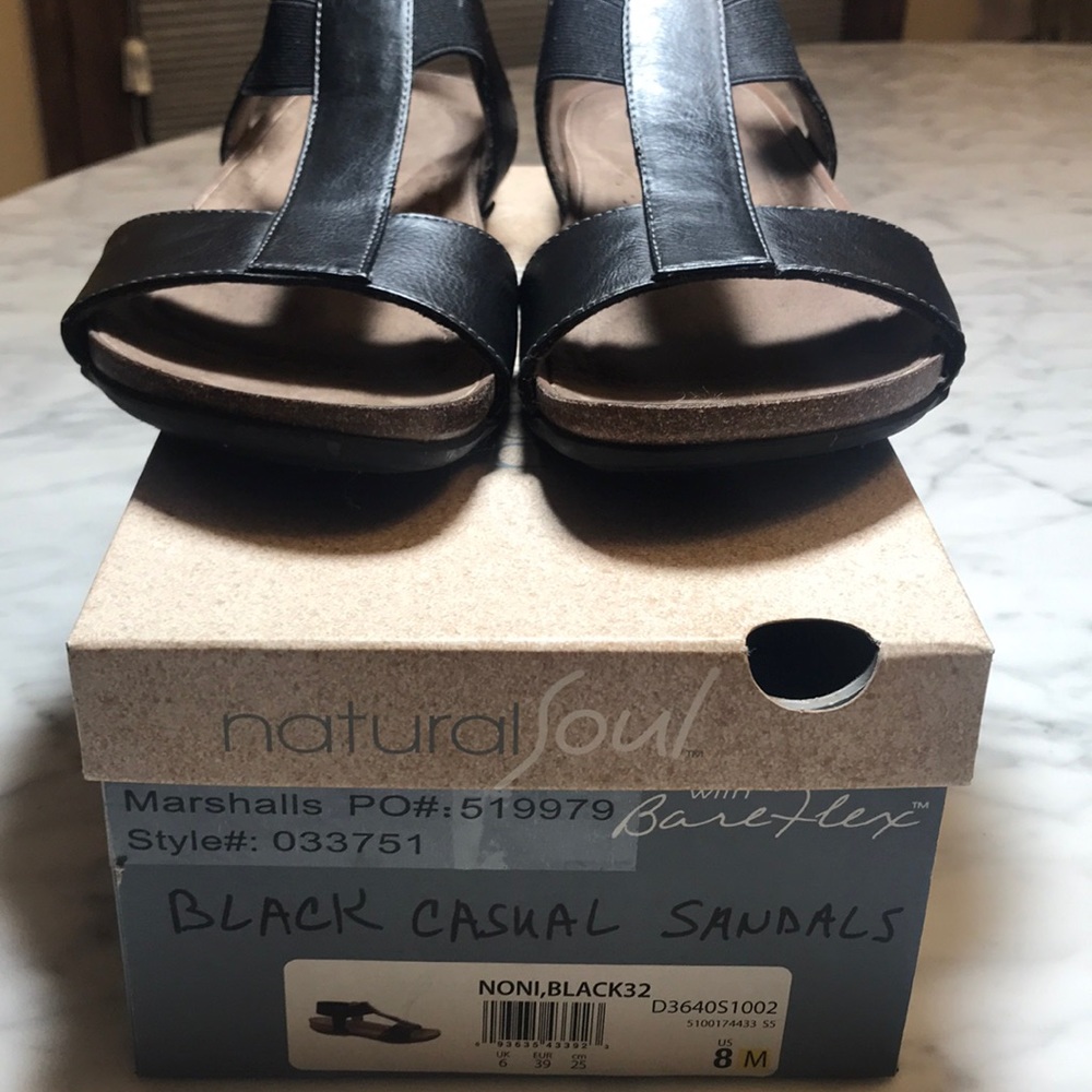 naturalSoul by Naturalizer black strappy sandal - Picture 5 of 5